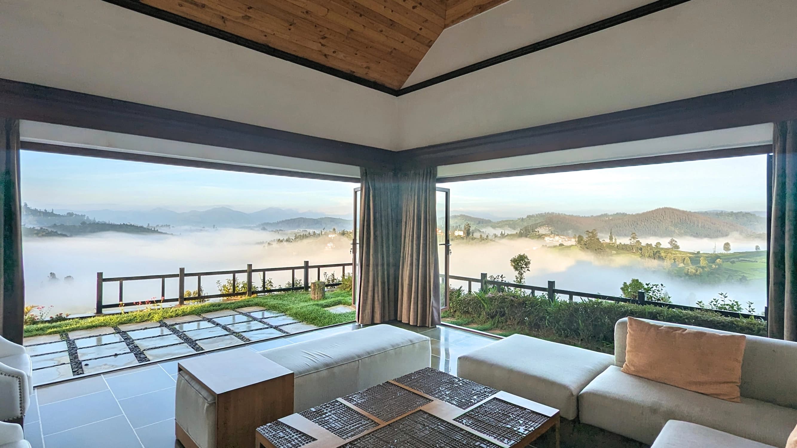 Living Room Doors Open